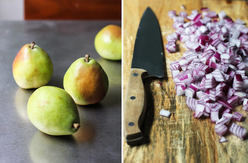 Pears and Red Onion