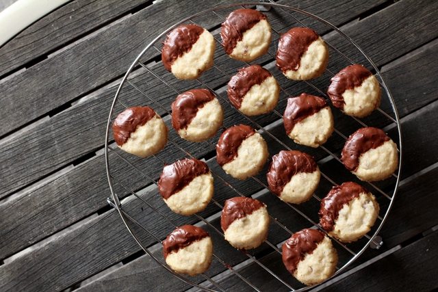 Chocolate Dipped Potato Chip Cookies