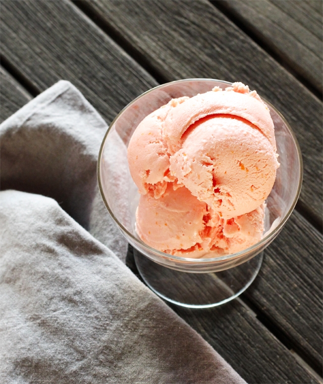 Blood Orange Frozen Yogurt