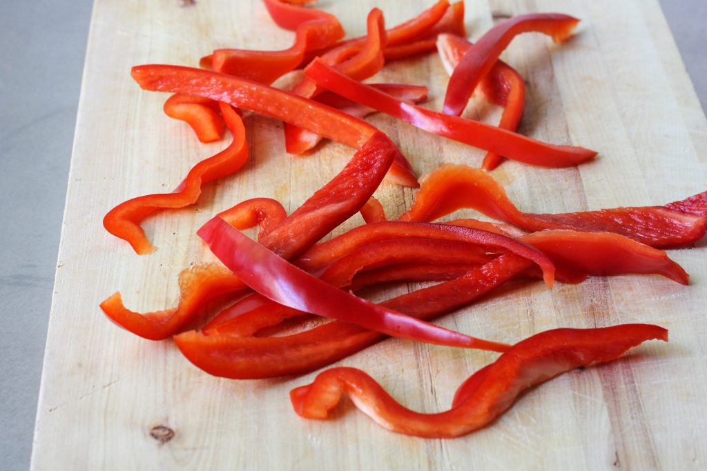 Sliced Red Bell Pepper