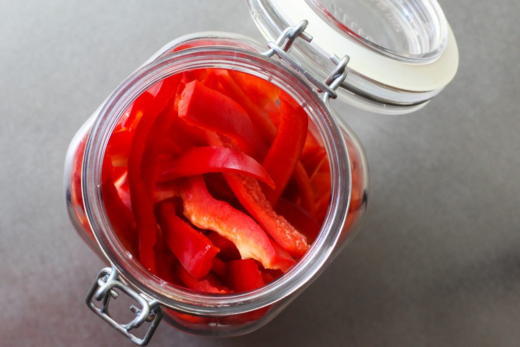 Sliced Red Bell Pepper