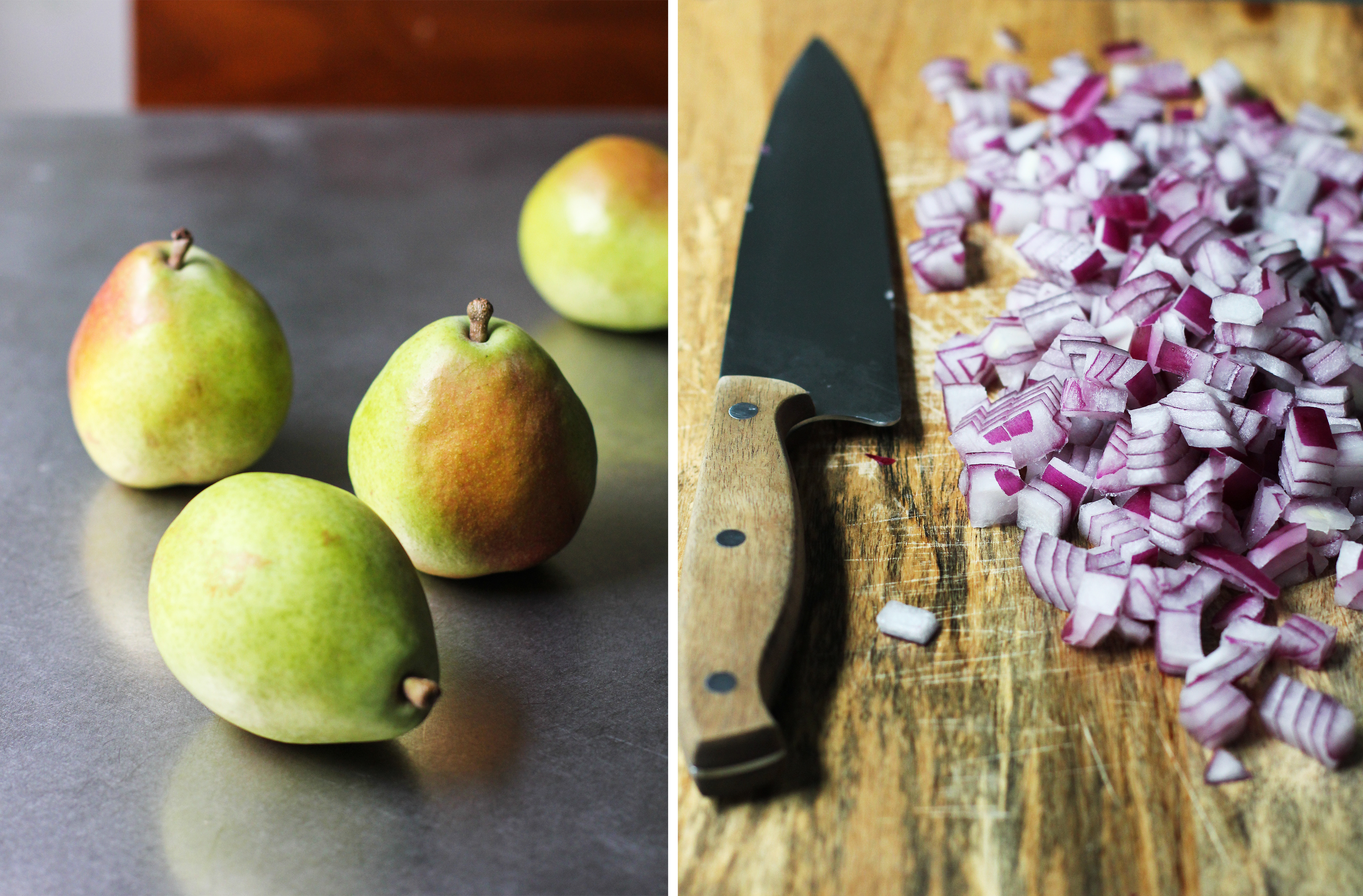 Pears and Red Onion