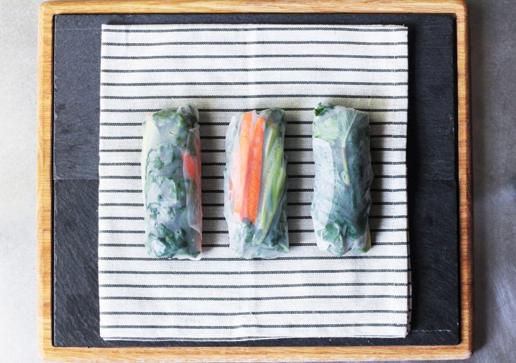 Kale and Avocado Summer Rolls