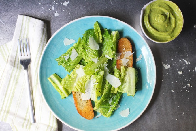 Avocado Caesar Salad