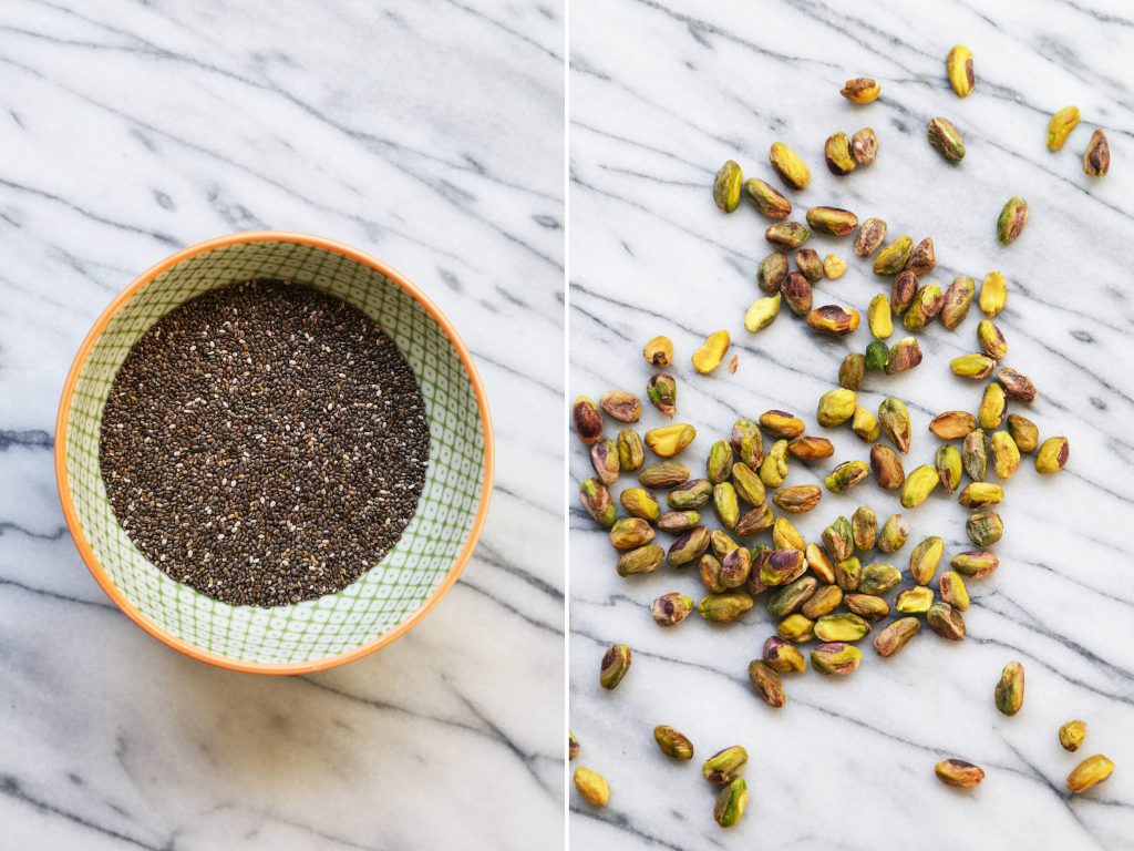 Chia Seeds and Pistachios