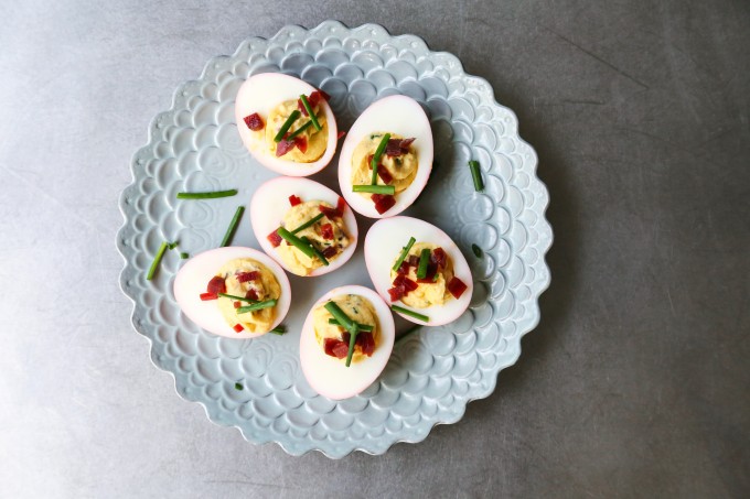 Beet Pickled Deviled Eggs