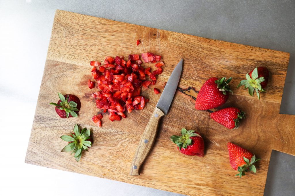 Chopping Strawberries