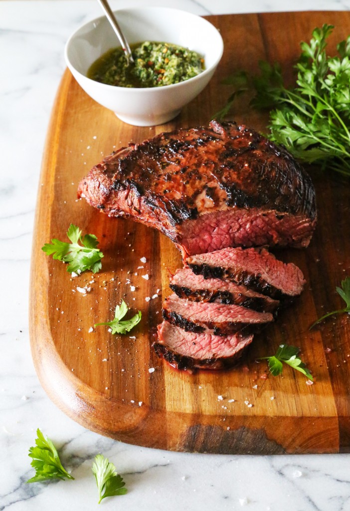 Grilled Tri Tip with Salsa Verde