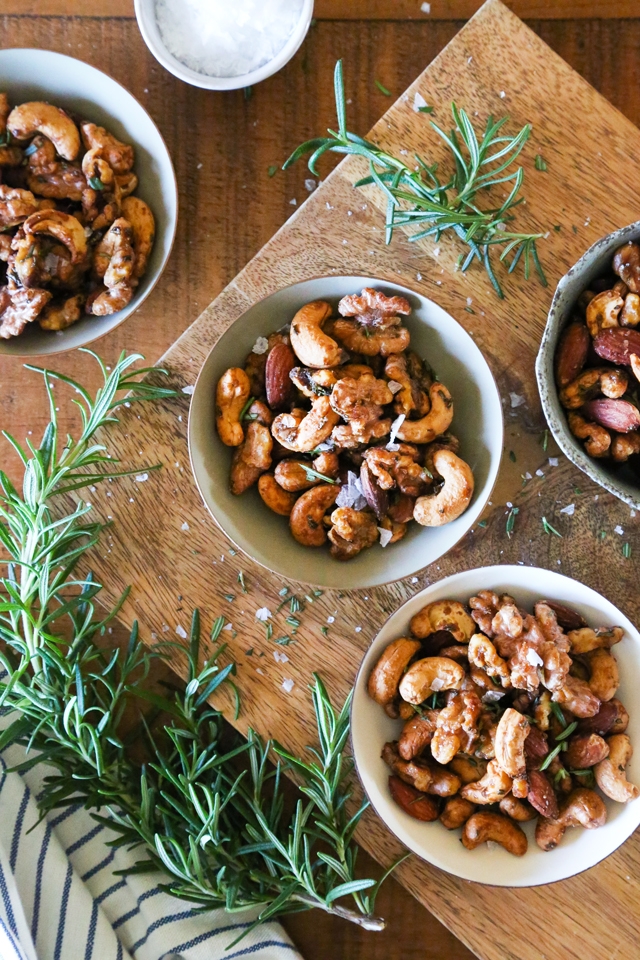 Rosemary Spiced Mixed Nuts