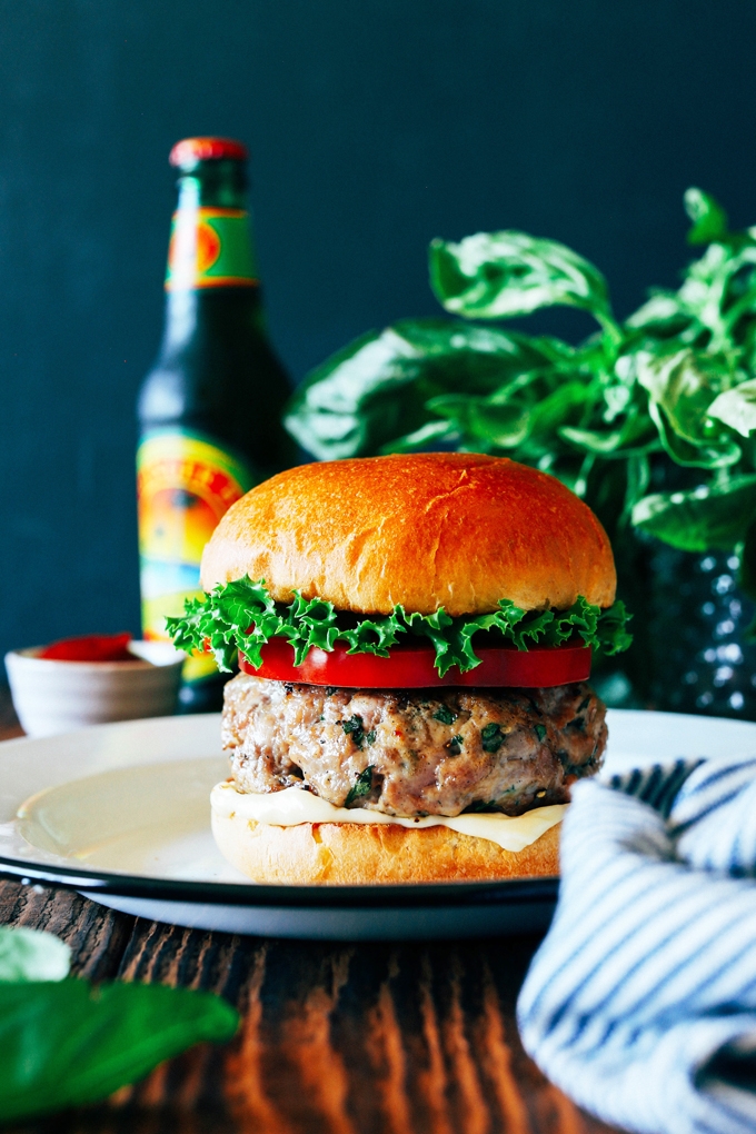 Basil Turkey Burgers