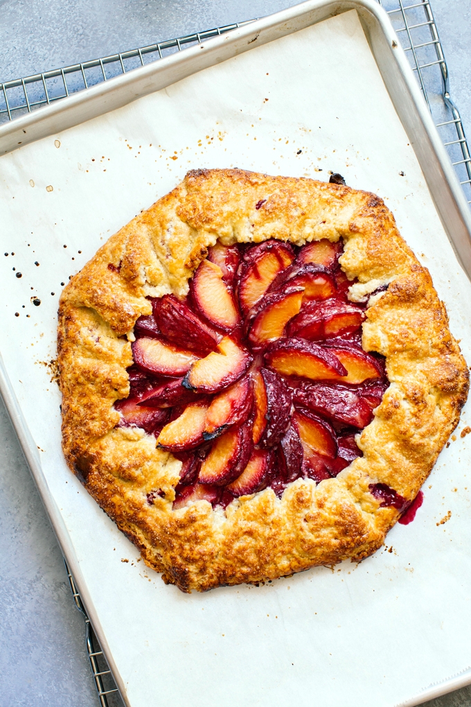Plum Galette + Updated Flaky Pie Crust Recipe - Kitchen Konfidence