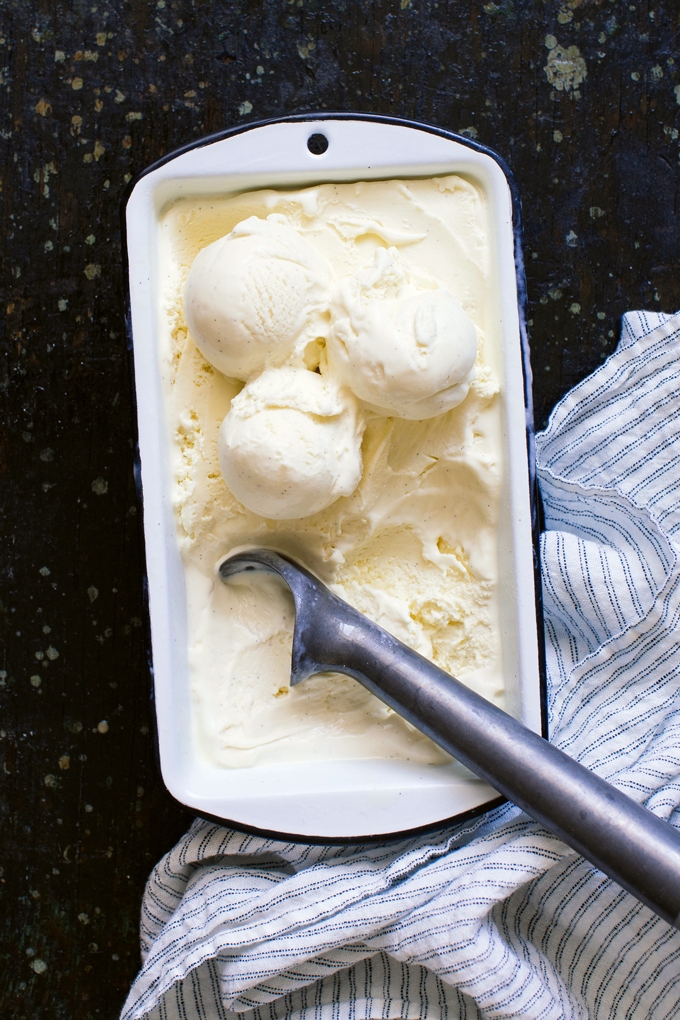 Vanilla Mezacal Ice Cream Scoops