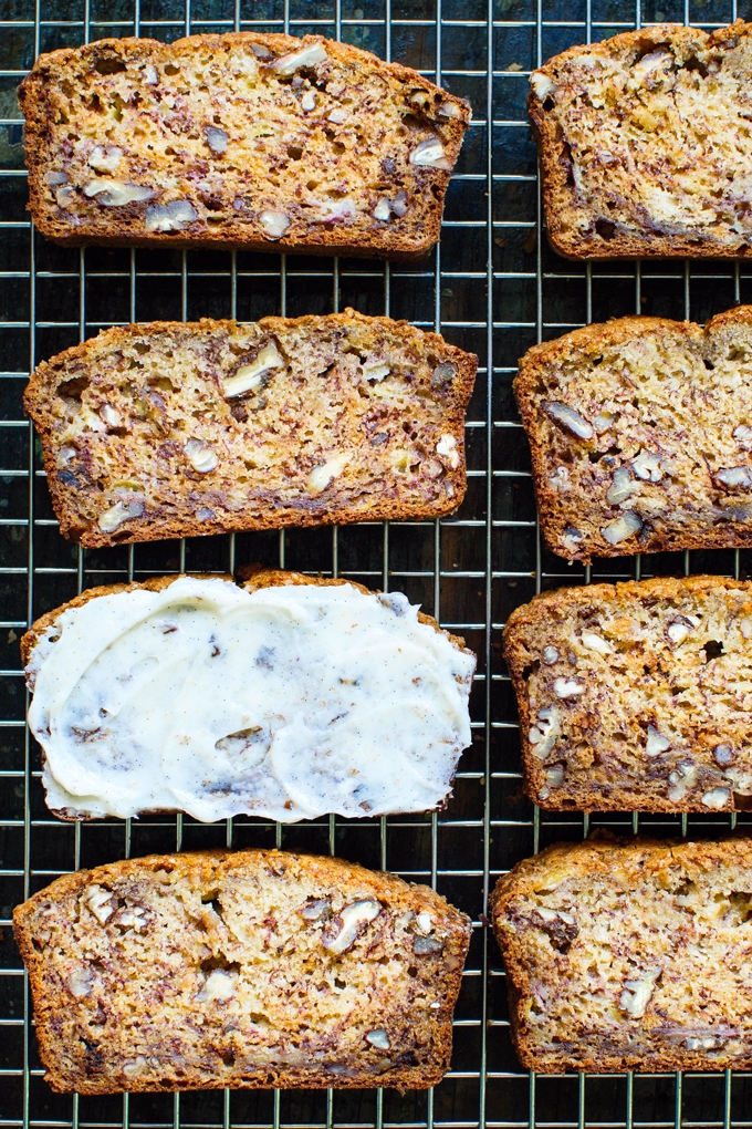 Brown Butter Banana Bread with Vanilla Butter