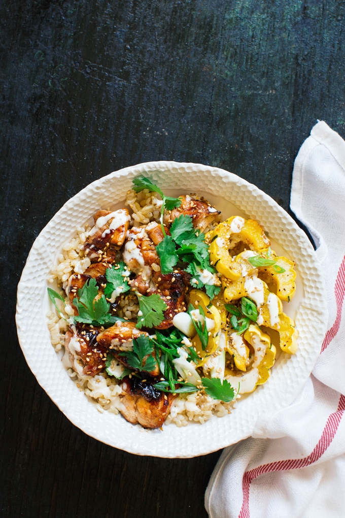 Honey Sriracha Chicken Bowl