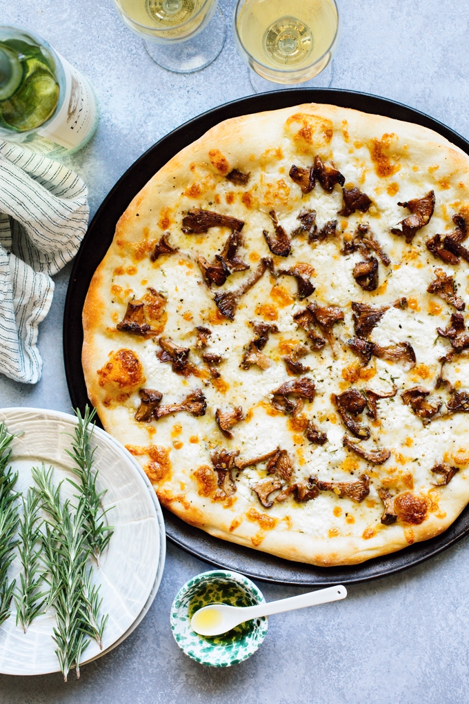 Mushroom and Goat Cheese Pizza