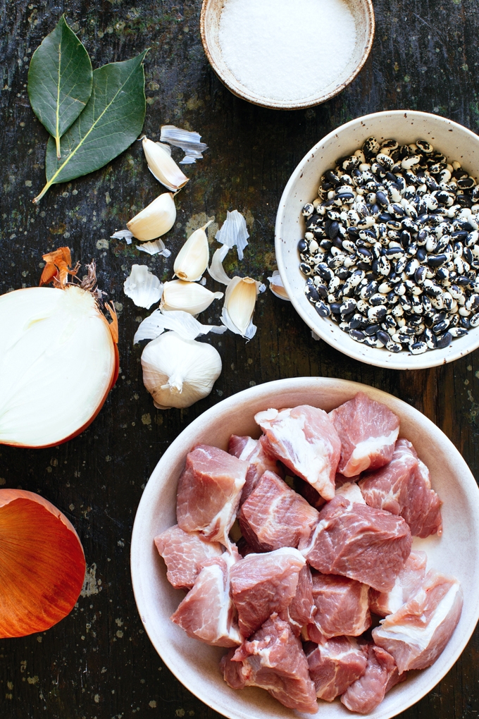 Pork and Black Bean Stew Ingredients