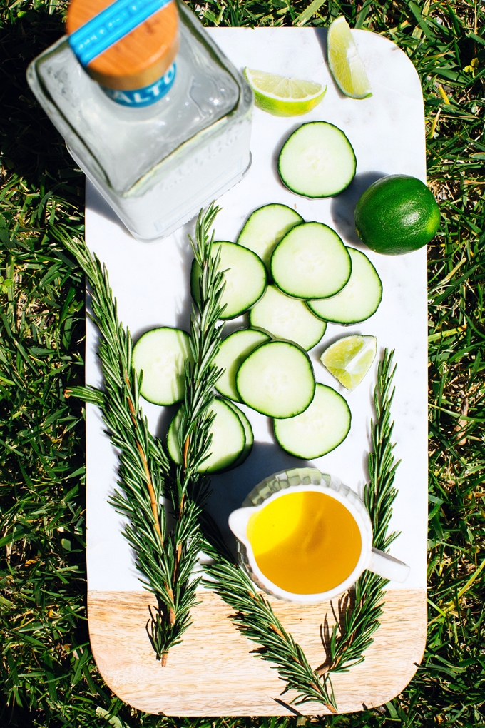 Cucumber Rosemary Margarita Ingredients