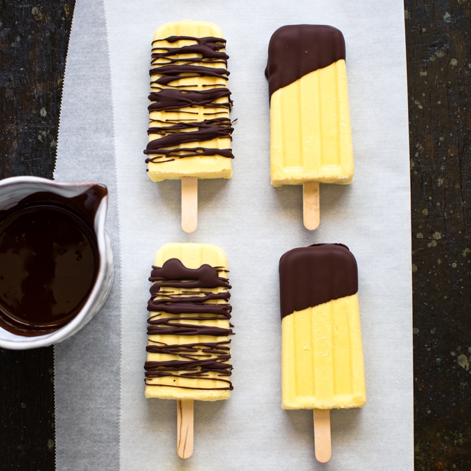 Chocolate Passion Fruit Pops