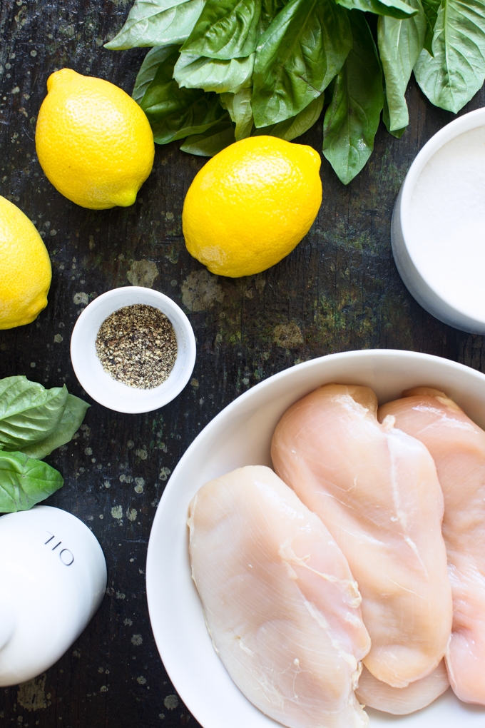 Grilled Lemon Chicken Salad Ingredients