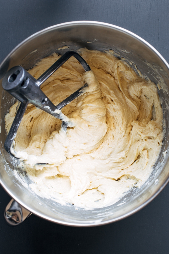 Nectarine Coffee Cake Batter