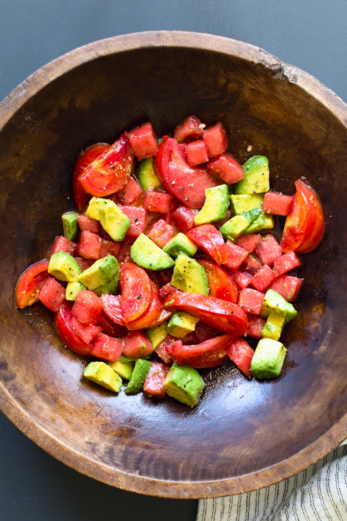 Watermelon and Tomato Panzanella Recipe