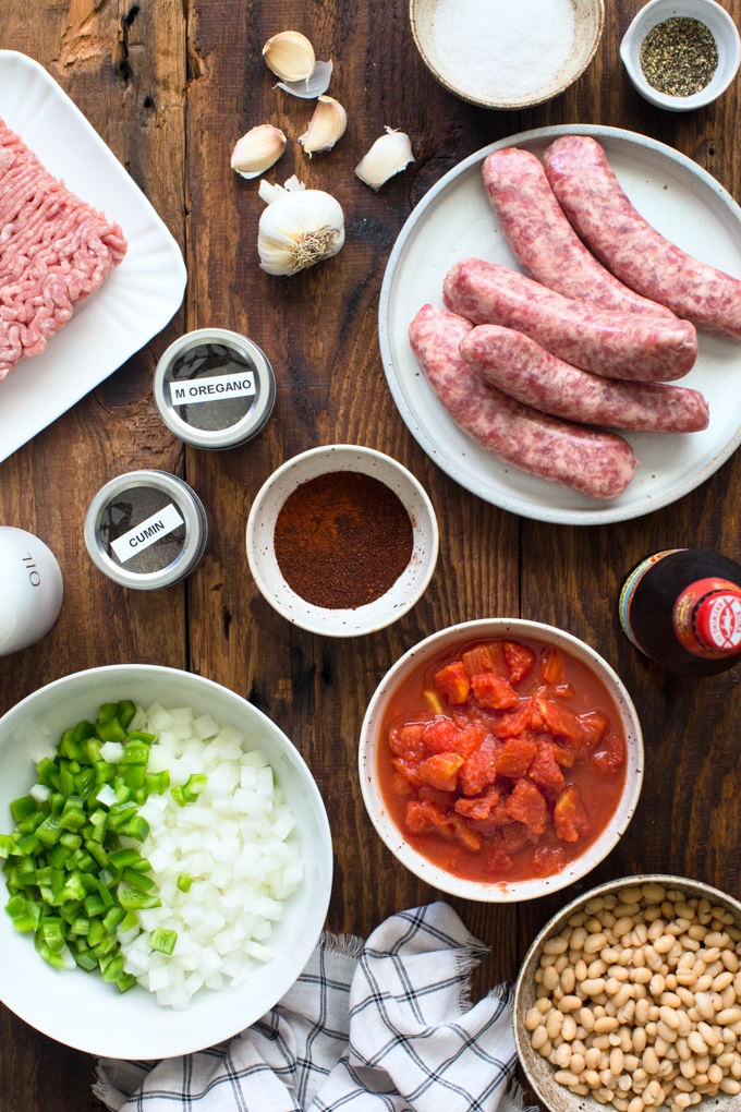 Beer Brat Chili Ingredients