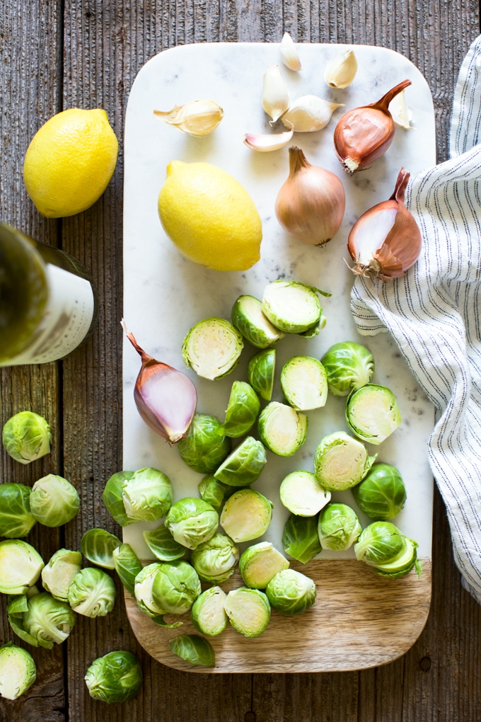 Pan-Seared Brussels Sprouts Ingredients