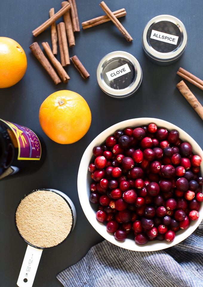 Spiced Cranberry Sauce Ingredients
