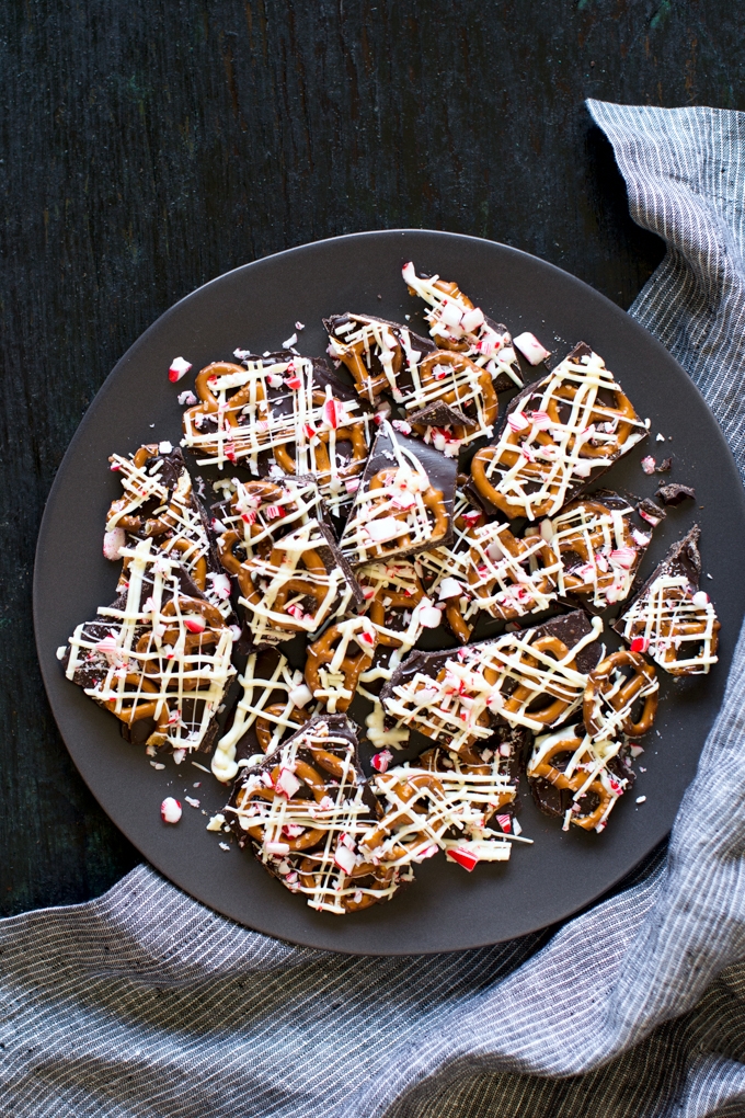 Salted Pretzel Peppermint Bark Recipe