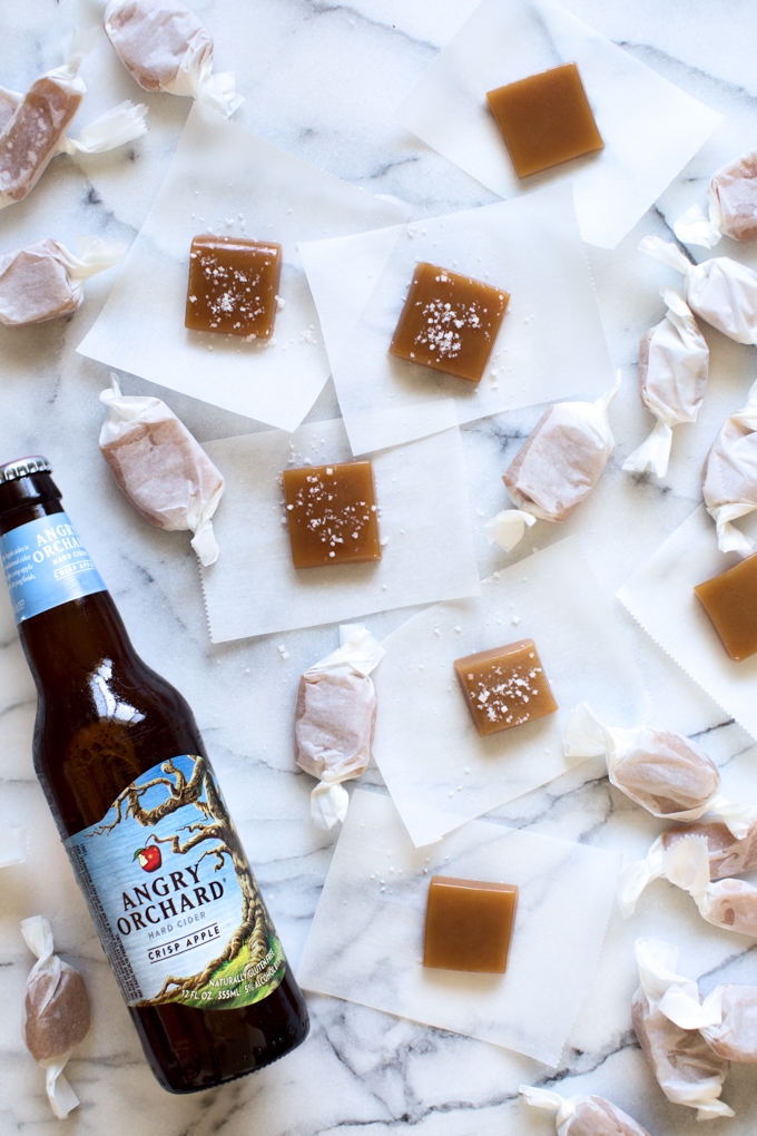 Sea Salt Hard Cider Caramels