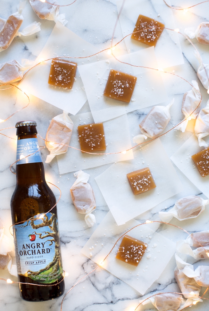 Sea Salt Hard Cider Caramels