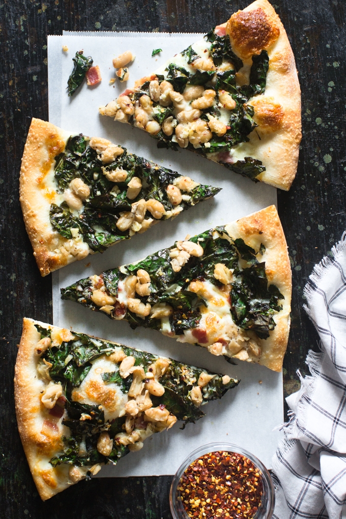 Kale and White Bean Pizza-2
