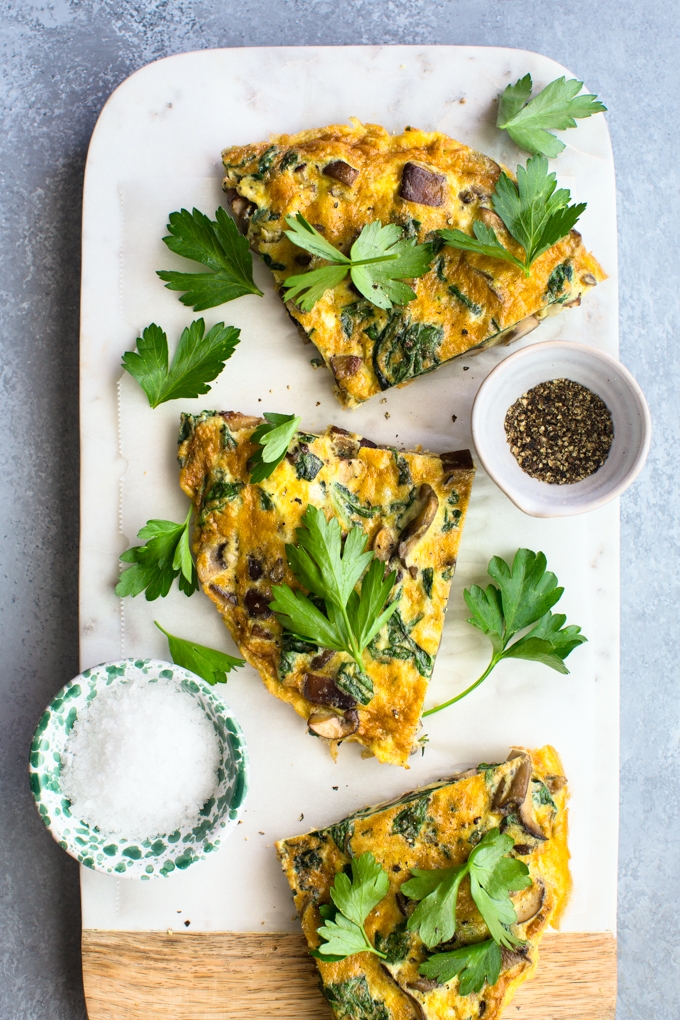 Mushroom Chard Frittata