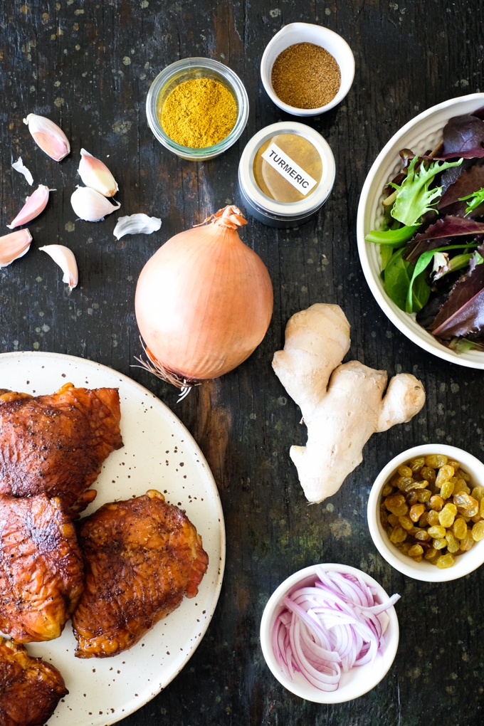 Smoked Curried Chicken Salad Ingredients