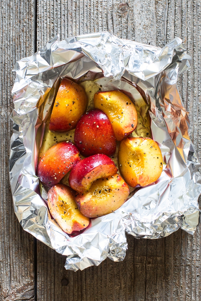 Peaches in Foil