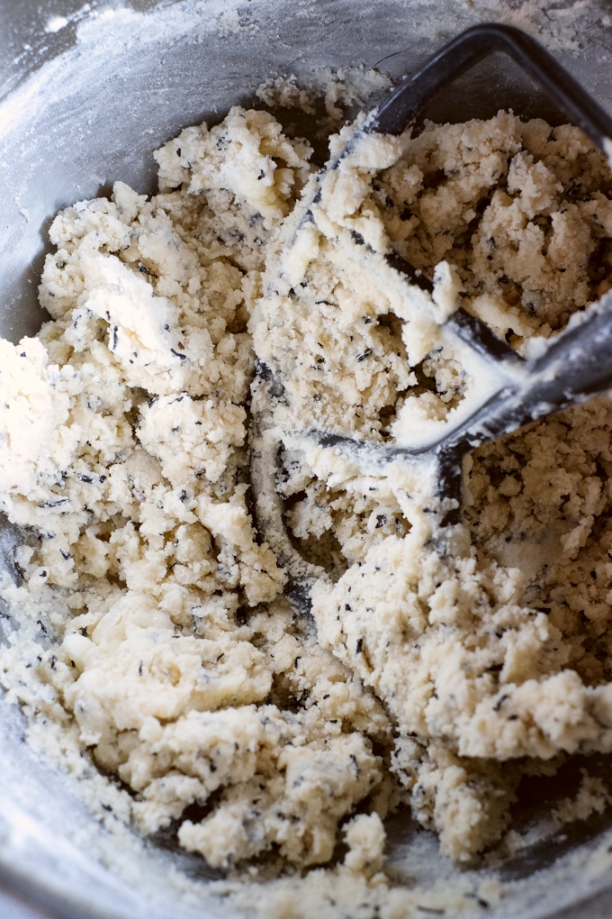 Early Grey Shortbread Cookie Dough