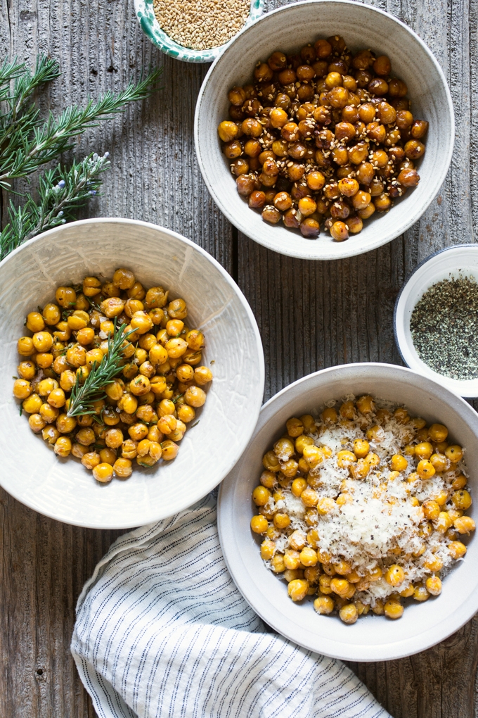 Roasted Chickpeas 3 Ways