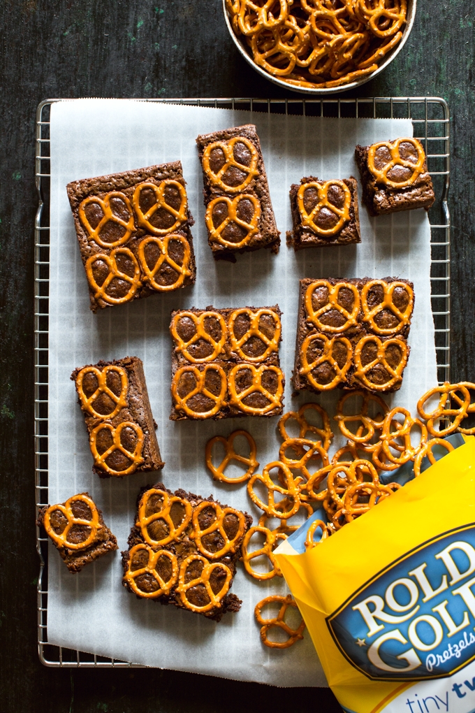 Salted Pretzel and Stout Brownies Recipe
