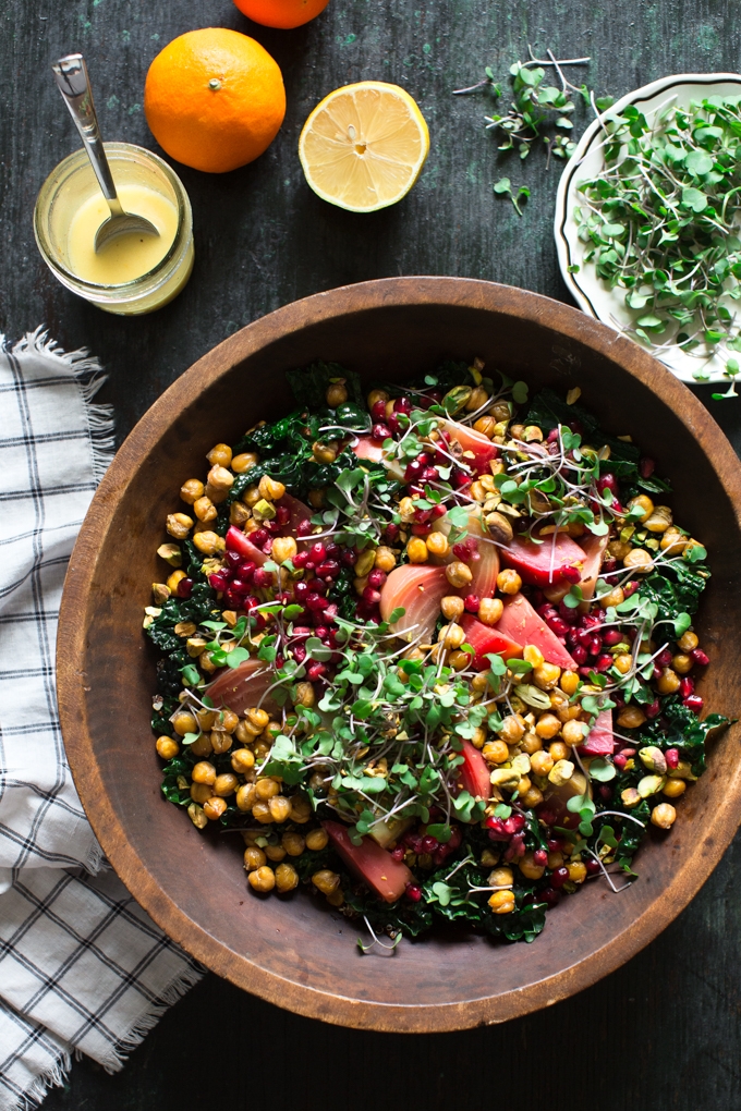 Superfood Salad with Easy Roasted Chickpeas Recipe