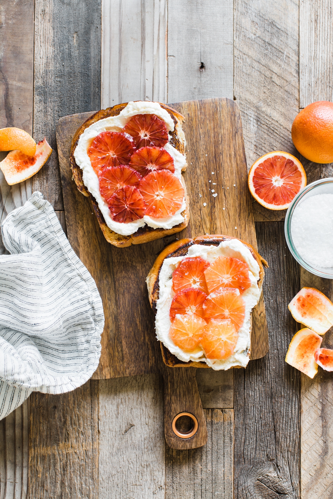 Blood Orange Ricotta Toast Recipe