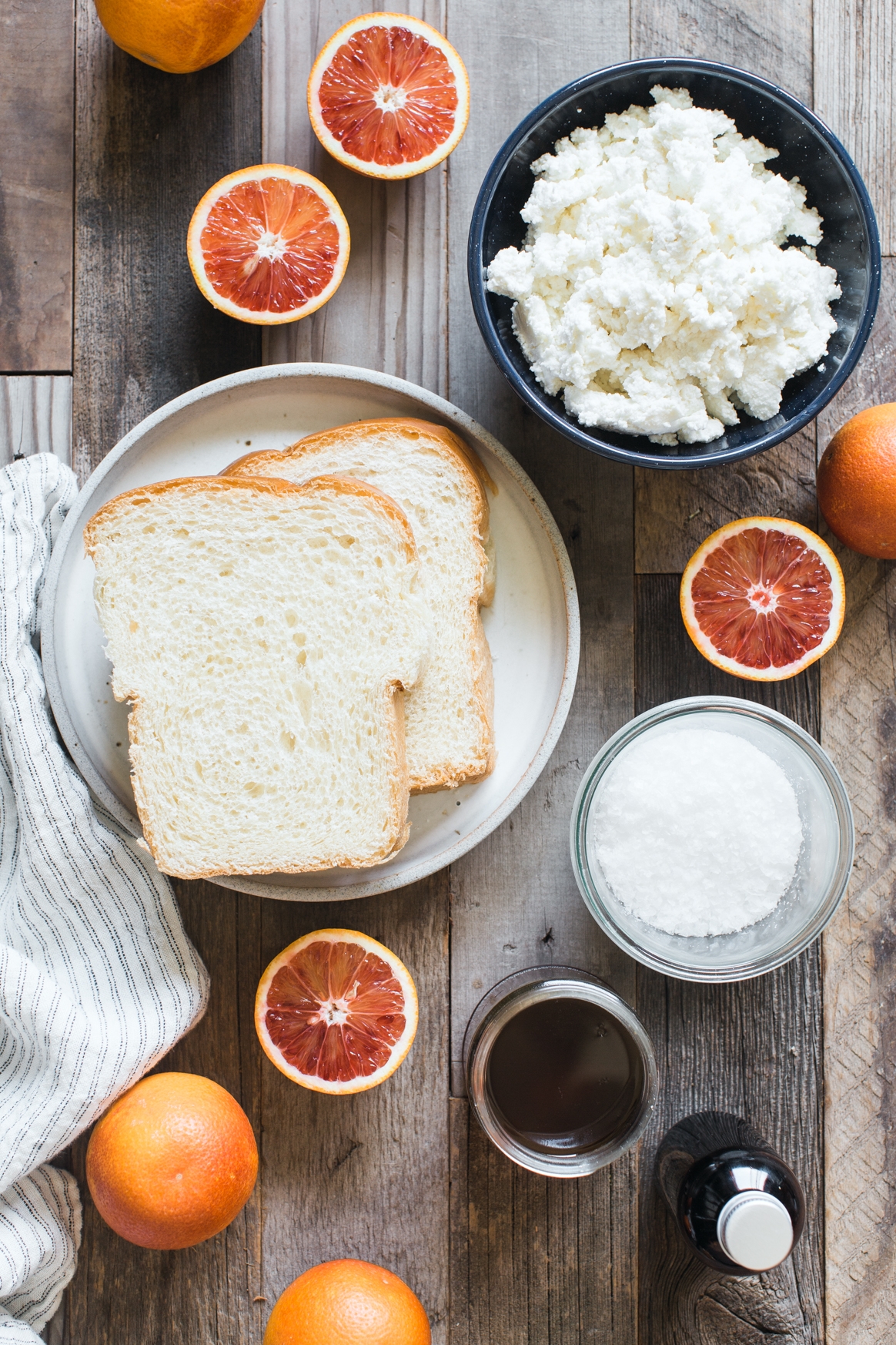 Blood Orange Ricotta Toast Ingredients