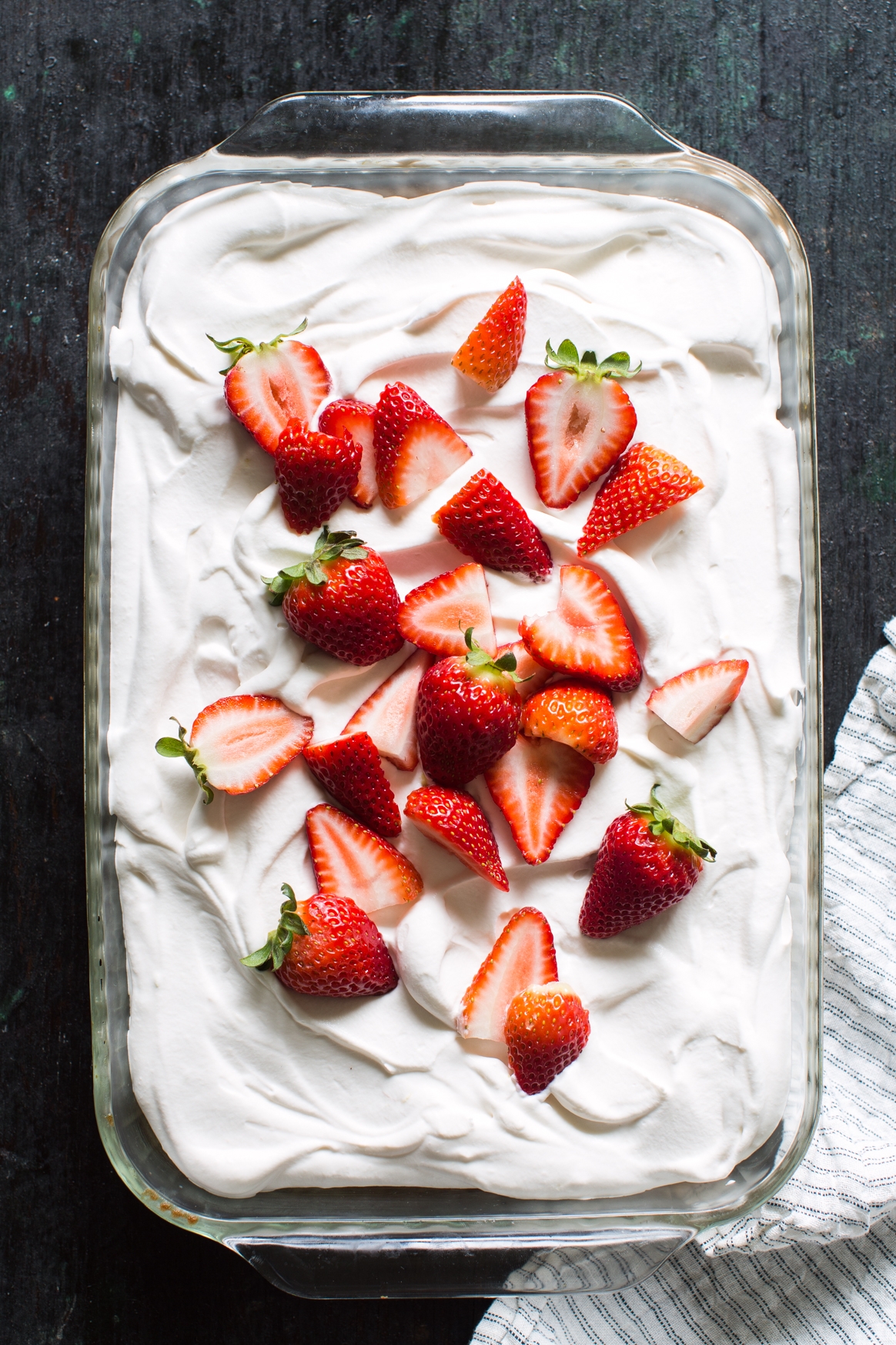 Strawberry Rhubarb Tres Leches Cake