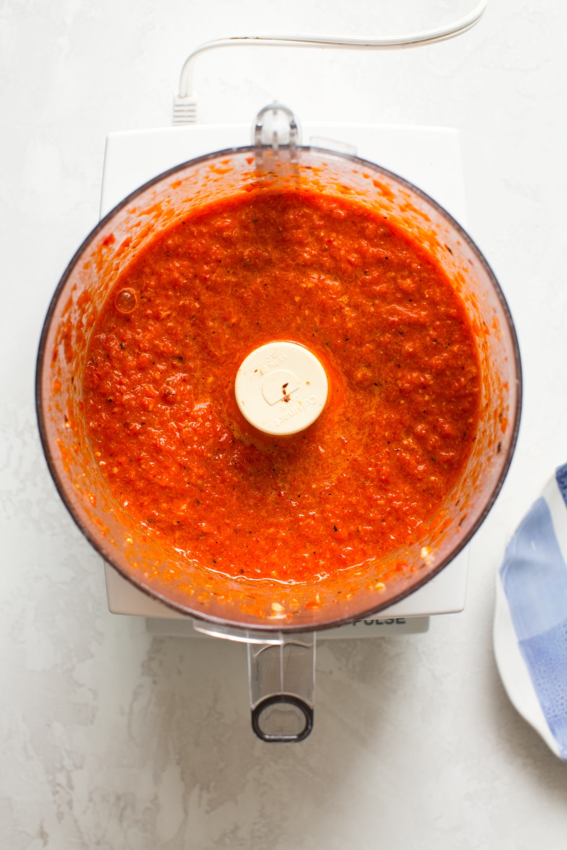 Making Roasted Red Pepper Sauce
