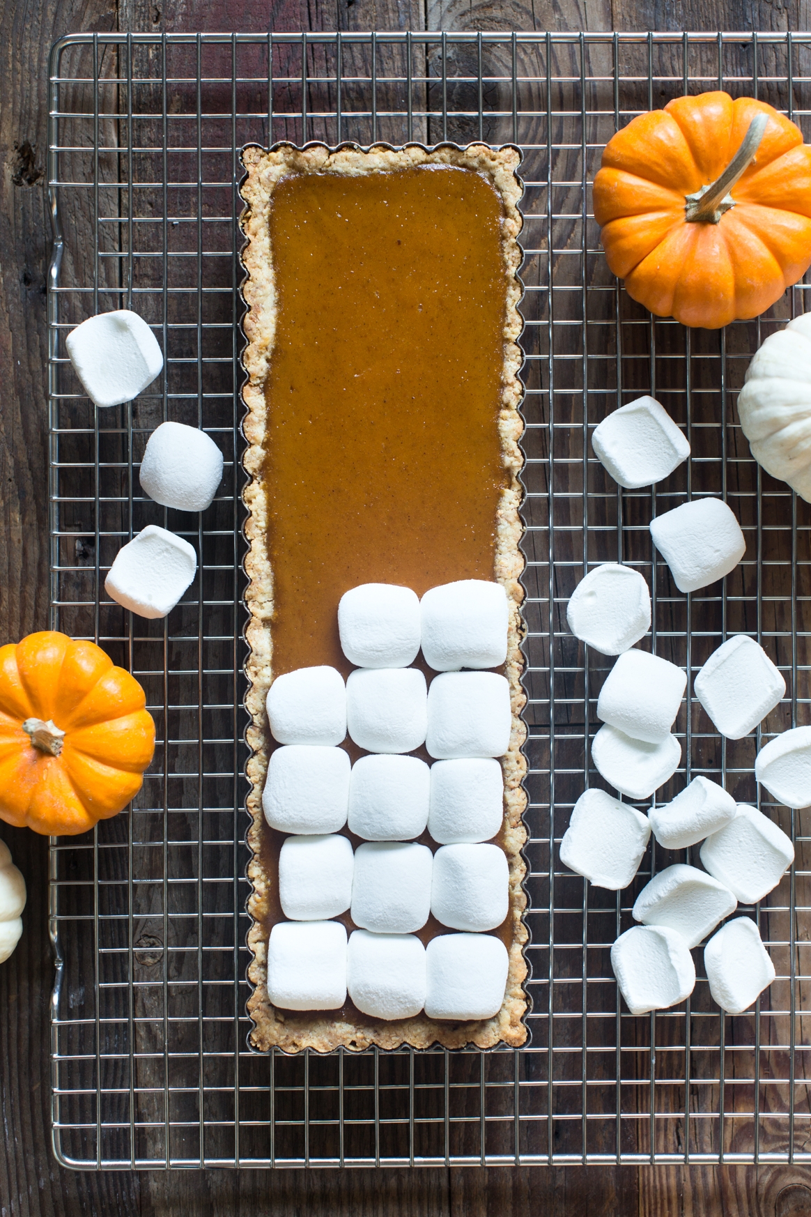 Pumpkin & Hazelnut Tart with Toasted Marshmallow