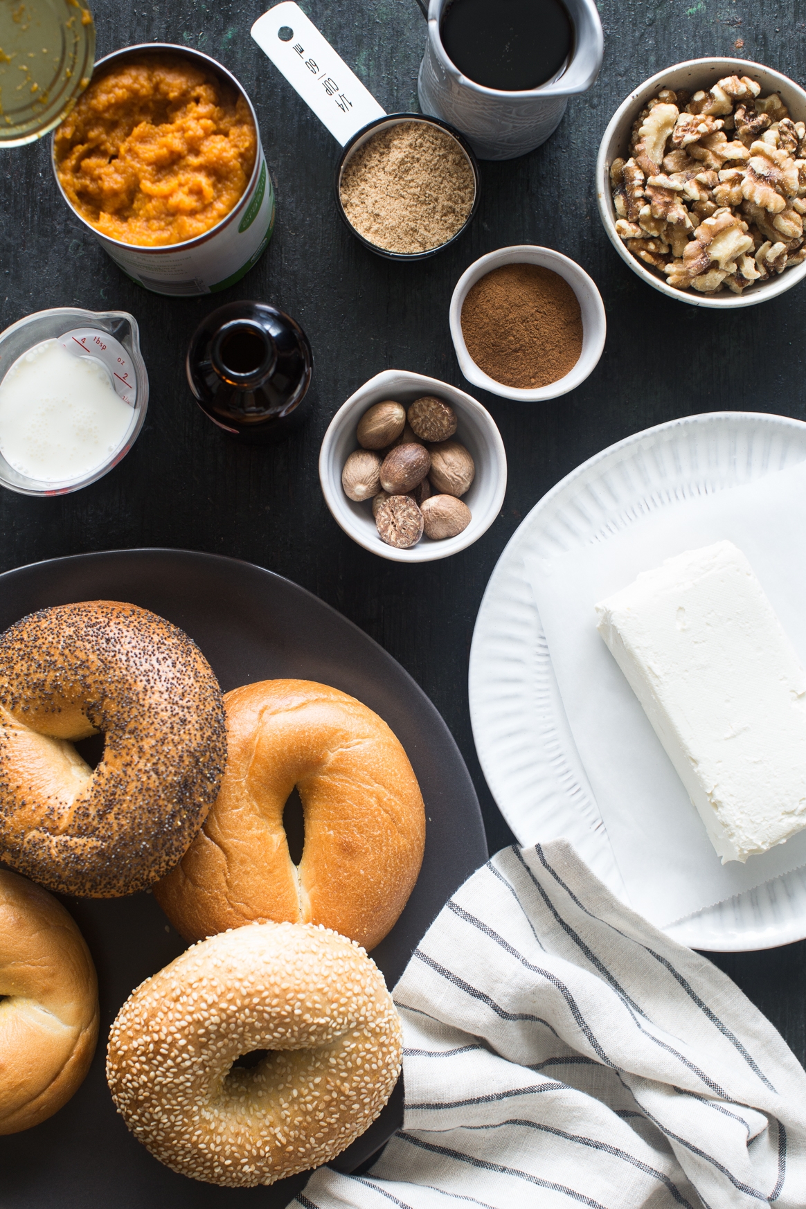 Pumpkin Spice & Toasted Walnut Cream Cheese Ingredients