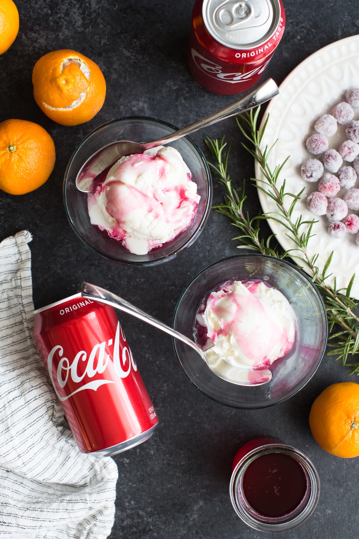 Sparkling Cranberry and Cola Ice Cream Float Recipe