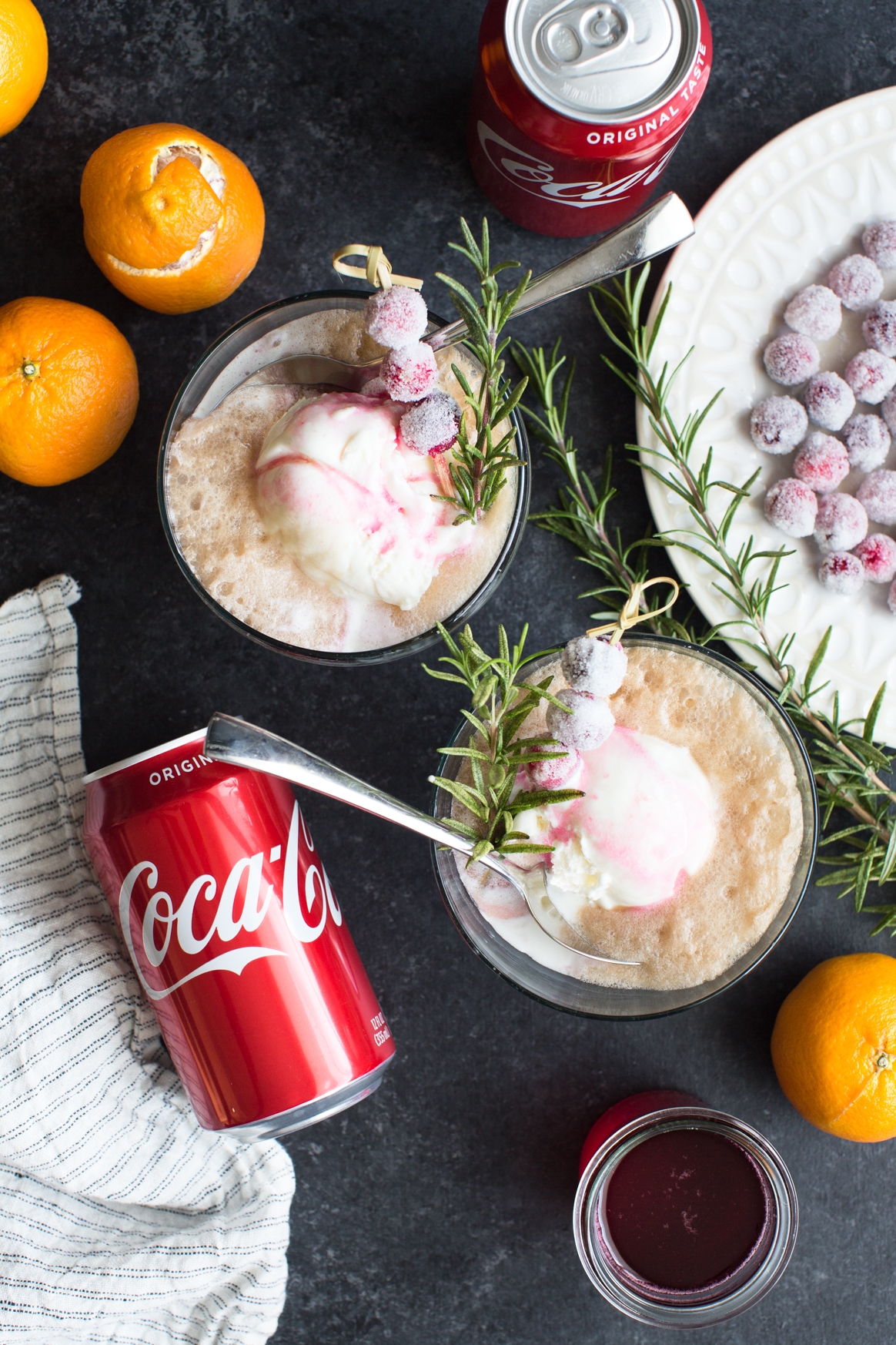 Sparkling Cranberry and Cola Ice Cream Float Recipe