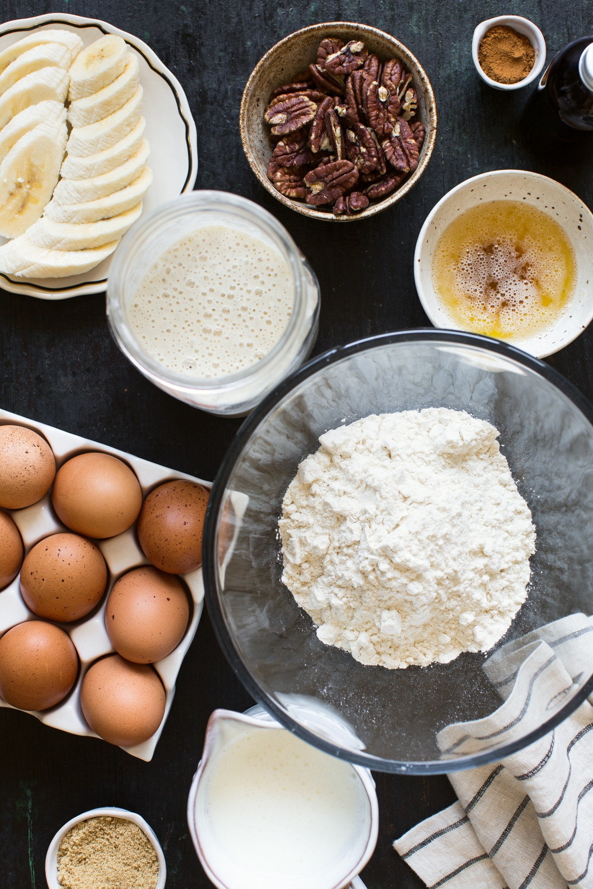 Brown Butter Sourdough Waffles Ingredients