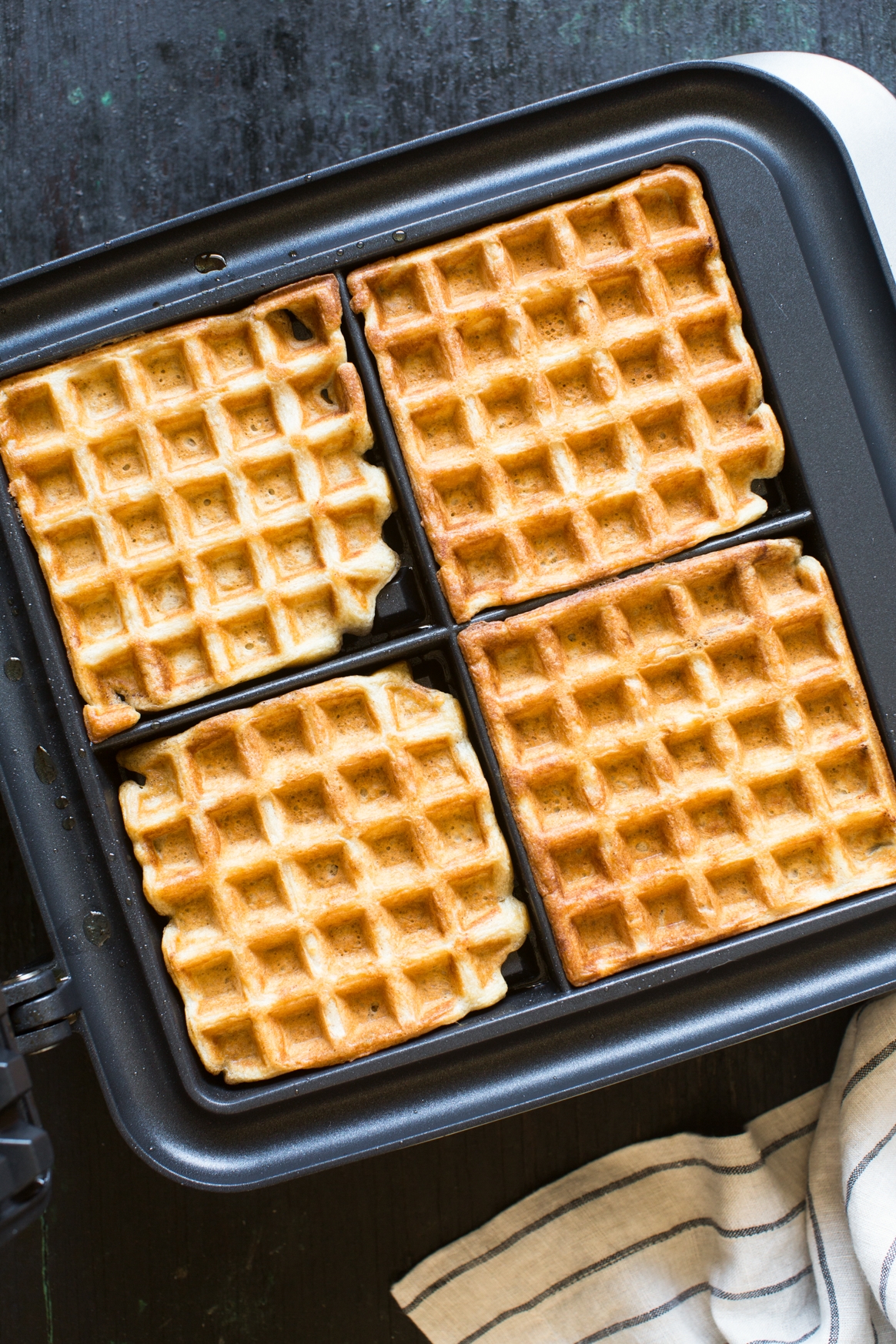 Brown Butter Sourdough Waffles Recipe