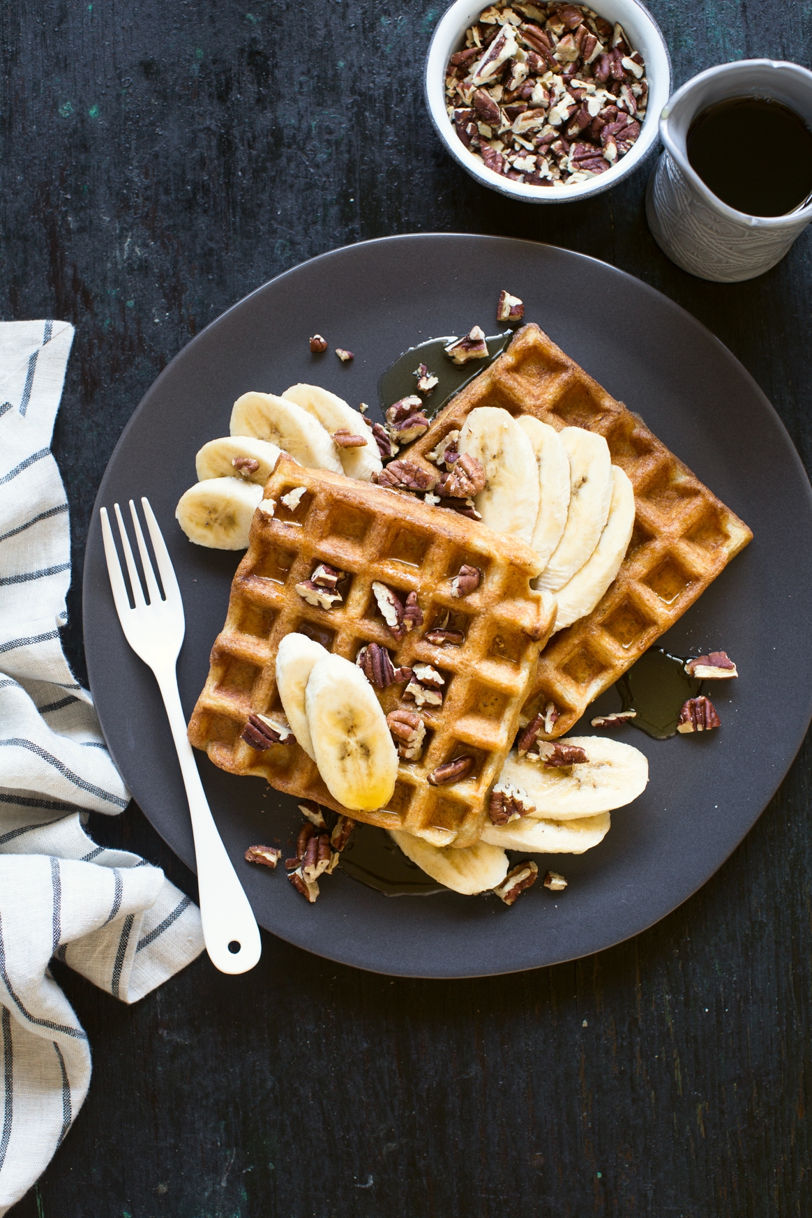 Brown Butter Sourdough Waffles Recipe